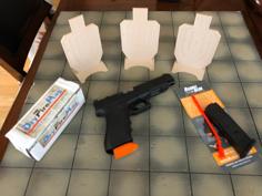 Standing USPSA Dry Fire Target 1/5 Scale 3D Printer Model