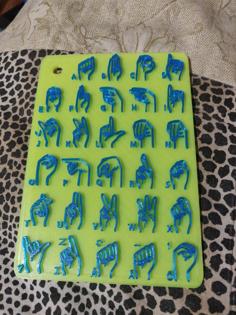 Finnish Sign Language Alphabet Card 3D Printer Model