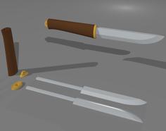 Viking Inspired Knife 3D Printer Model