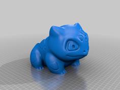 Bulbasaur Flower Pot With Drain Hole 3D Printer Model