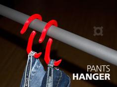 Pants Hanger 3D Printer Model