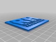 RHIT Logo Card 1 3D Printer Model