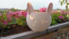 Cute Rabbit Pot – Wider Base 3D Printer Model