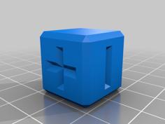 Fate Dice (aka Fudge Dice) 3D Printer Model