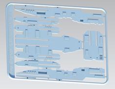 Battlestar Galactica Kit Card 3D Printer Model