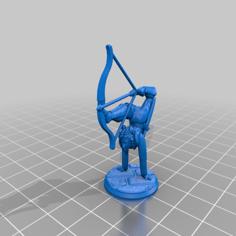 D&D Elf Archer Acrobat 3D Printer Model