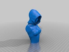 Spider-woman Gwen Bust 3D Printer Model