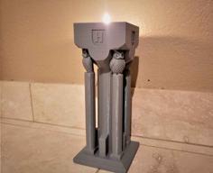 Hogwarts Flaming Torch Candle Holder 3D Printer Model