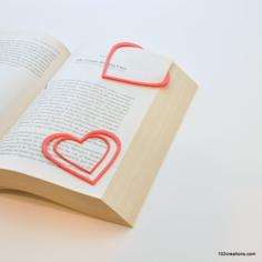 Heart Bookmark 3D Printer Model