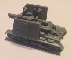 15cm SIG33 Auf Panzer I (1/100) 3D Printer Model