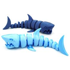 Articulated Shark 3D Printer Model