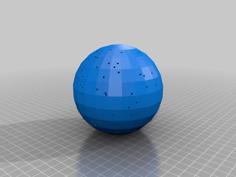 The Celestial Sphere – 200 Brightest Stars – Star Projector 3D Printer Model