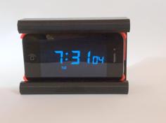 Clock Stand For Iphone 4/4s 3D Printer Model