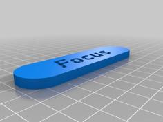 Ford Focus Door Mat Emblem 3D Printer Model