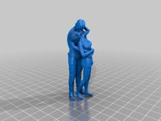 Couple Kissing Version 3 3D Printer Model