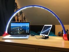 Simple LED Light Bridge/Arc (Easy Print) 3D Printer Model