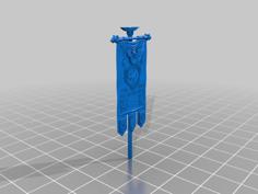 Space Marine Banner: Space Wolves 3D Printer Model