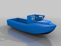 Jet Drive Work Boat 3D Printer Model