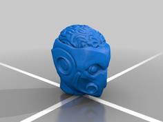 Brain Head Mad Scientist 3D Printer Model