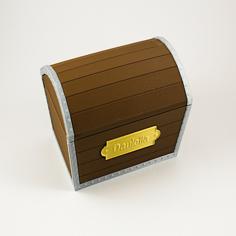 Treasure Chest With Name Tag 3D Printer Model