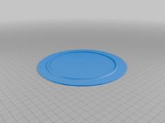 13cm Turntable Extension Plate 3D Printer Model