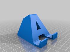 Personalized Phone Holder (Your Initial) 3D Printer Model