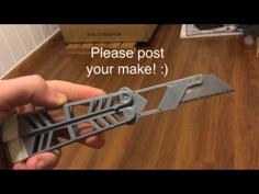 Balisong Prop Box Cutter Flipper 3D Printer Model