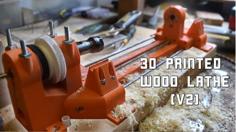 3D Printed Wood Lathe V2 3D Printer Model