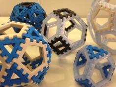 Poly-Snaps: Tiles For Building Polyhedra 3D Printer Model