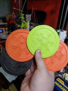 Caffeine Molecule Mug Coaster 3D Printer Model