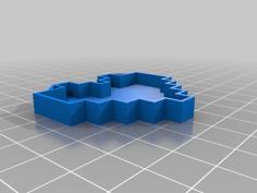 Heart Shaped Tetris Tray 3D Printer Model