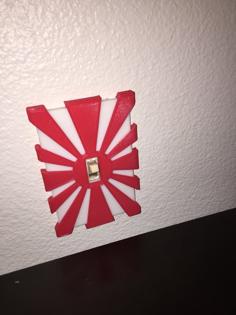 Rising Sun Light Switch Cover 3D Printer Model