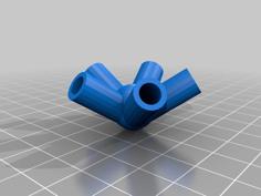 Icosahedron Joints For Straw 3D Printer Model