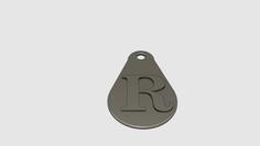 Letter R Key Fob 3D Printer Model