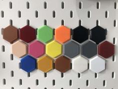 Filament Colour Swatches For Ikea Skadis 3D Printer Model