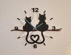 Wall Clock Cat – Wanduhr Katze 3D Printer Model