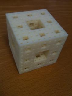 Level 3 Menger Sponge 3D Printer Model