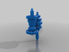 Manual Motorcycle Gearbox 3D Printer Model