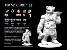 Fire Giant Smith (18mm Scale) 3D Printer Model