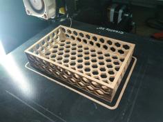 HEX HONEYCOMB TRAYS / BOXES (various Sizes) 3D Printer Model