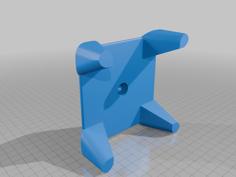 Rotating Base For Model Painting With Extensions For Better Spinning 3D Printer Model