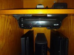 Wii U Undershelf Support Bracket 3D Printer Model