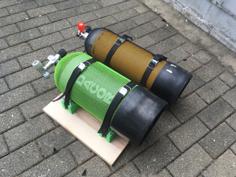 Scuba Tank Car Transporter (10L & 12L) 3D Printer Model