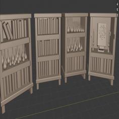 Bookshelf (modular) 3D Printer Model