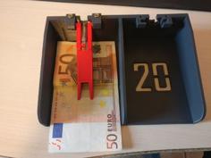 Banknote Cash Drawer With Banknote Clips 3D Printer Model