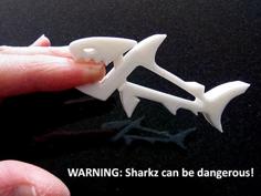 SHARKZ… Fun Multipurpose Clips / Holders / Pegs With Moving Jaws That Bite! 3D Printer Model