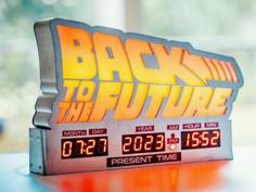 Back To The Future Lamp And Clock 3D Printer Model