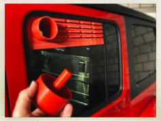 Jeep Wrangler JLU Window Aeration Panels 3D Printer Model