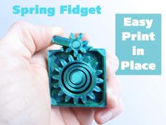 Fidget Gear Spring – Print In Place Easy Small 3D Printer Model