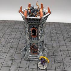 OpenForge – Dark Elf Sentry Tower 3D Printer Model